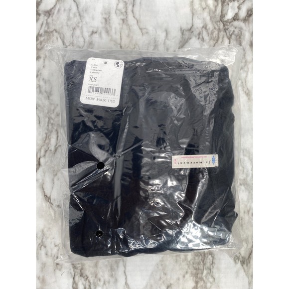 Free People NWT Sunny Set 2 Piece Sweatshirt Shorts Athleisure Set Black XS New - Picture 10 of 12